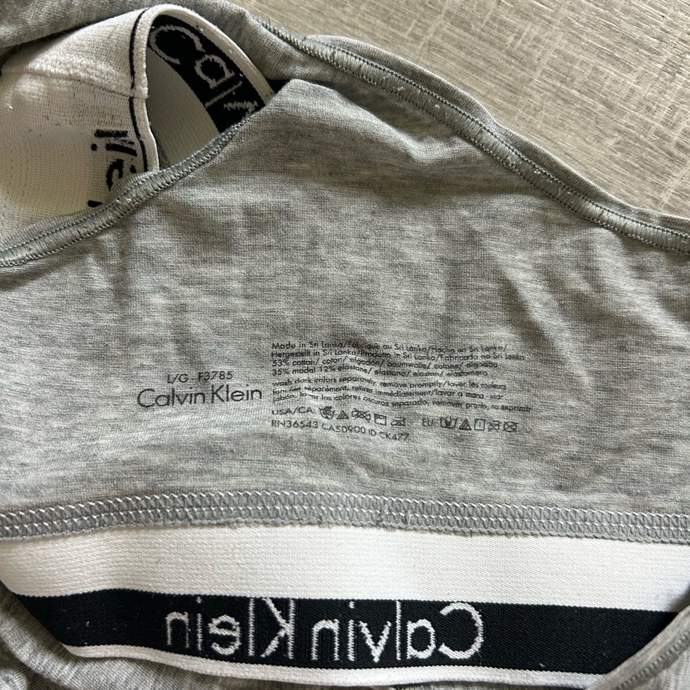 Calvin Klein Heather Gray Bralette